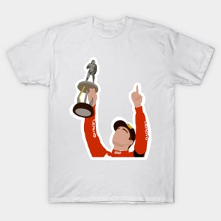 Charles Leclerc after winning the 2019 Belgian Grand Prix at Spa Francorchamps T-Shirt